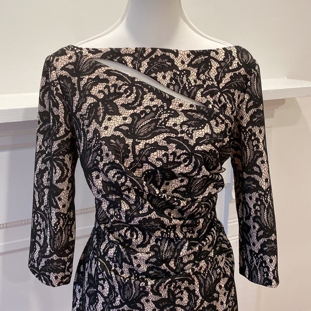 Cocktail Dress 12 Semi Formal Large Classic Kay Unger New York Elegant Evening - Picture 10 of 11